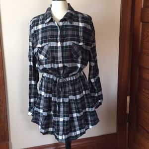 Patagonia plaid shirt dress